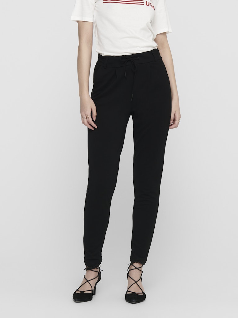ONLY Slim Fit Trousers in Black