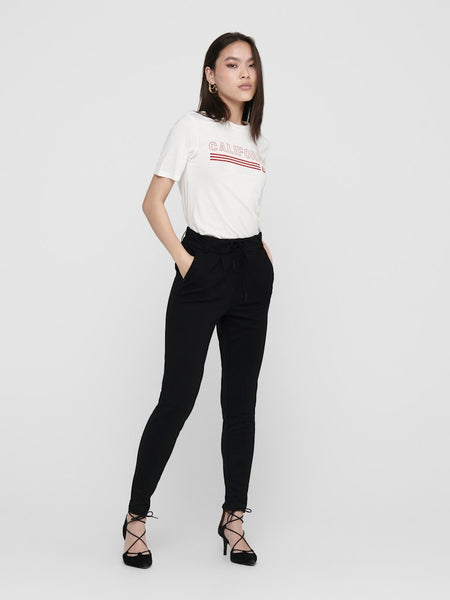 ONLY Slim Fit Trousers in Black