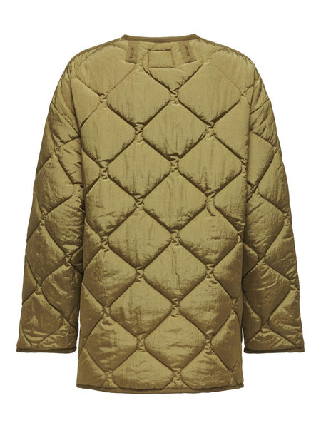 Only Quilted Jacket in Brown