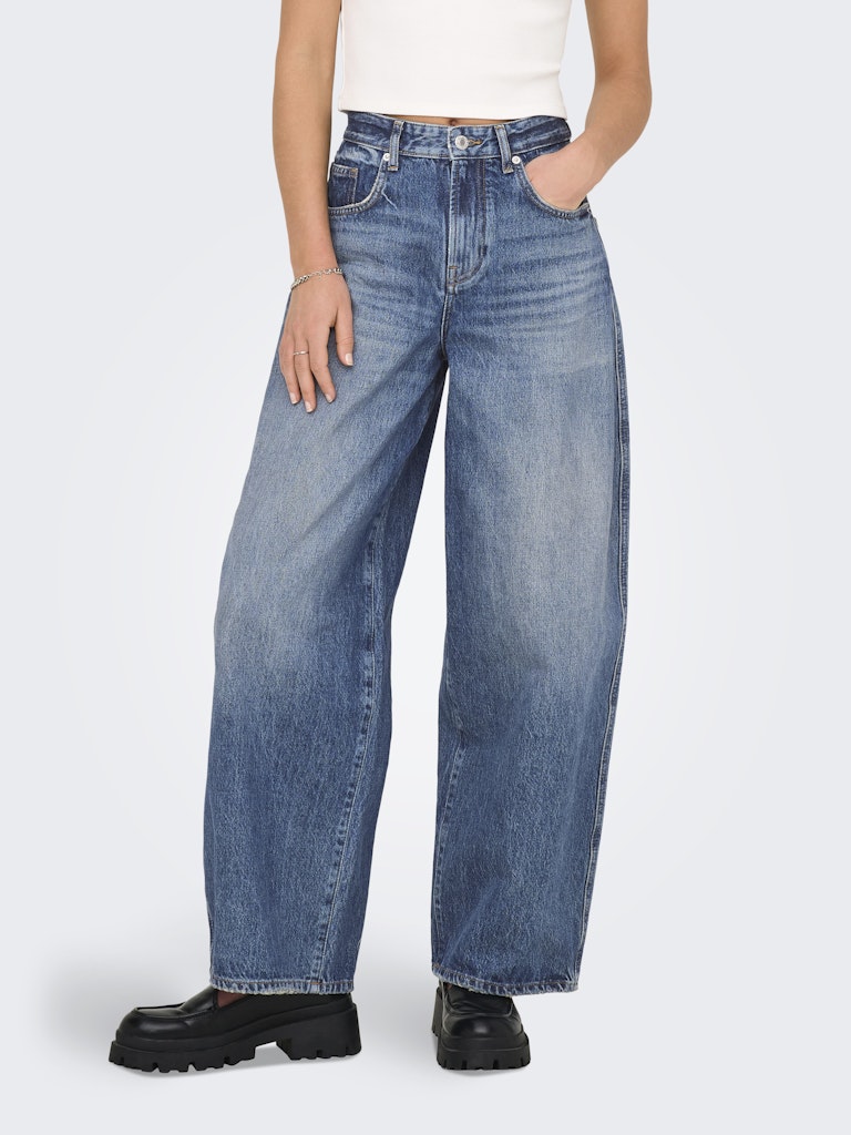 ONLY Barrel Jeans in Dark Blue