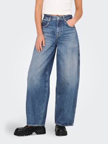 ONLY Barrel Jeans in Dark Blue