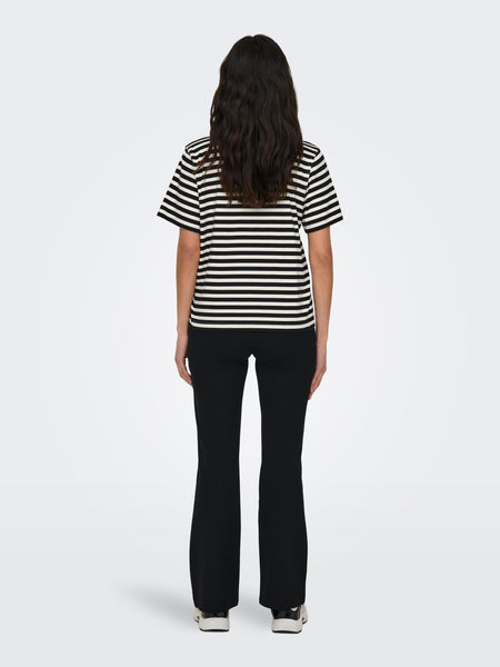 Only Striped T-Shirt in Black