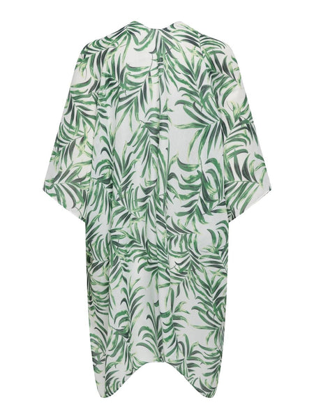 Only Printed Beach Cardigan in Green