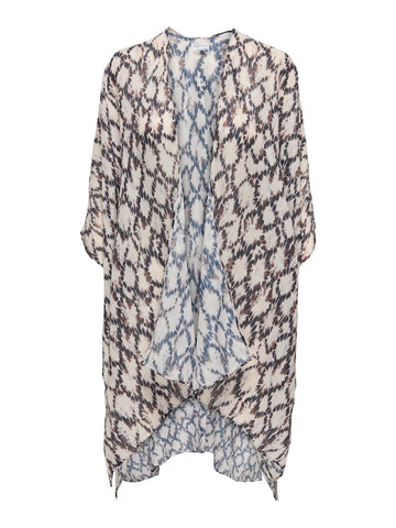 Only Patterned Beach Cardigan in Beige
