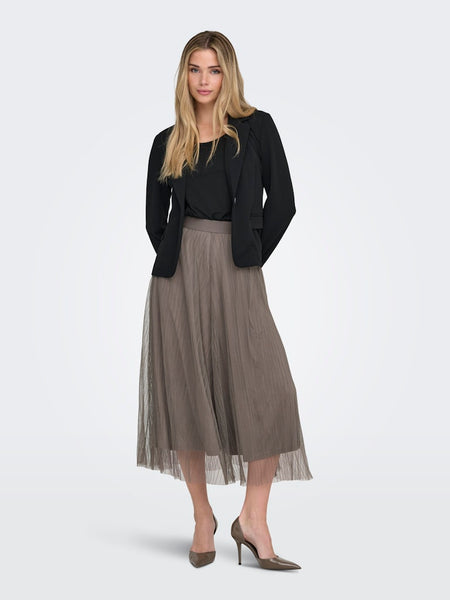ONLY Net Skirt in Taupe