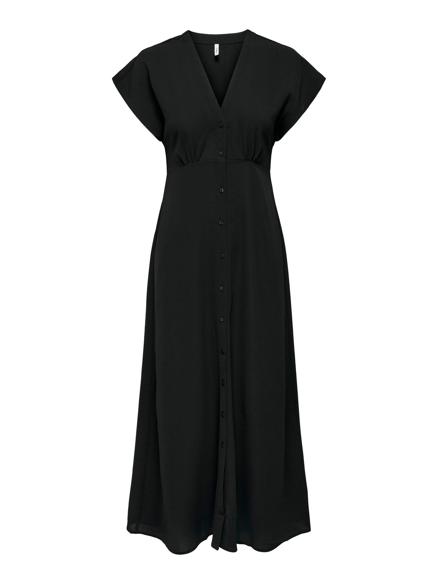 Only Short Sleeve Maxi Dress in Black