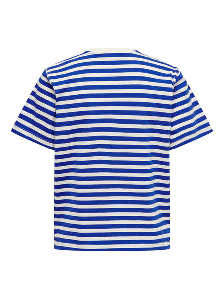Only Striped T-Shirt in Blue