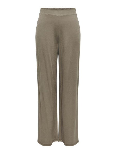 Only Straight Leg Trousers in Brown