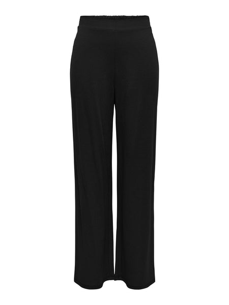 Only Straight Leg Trousers in Black