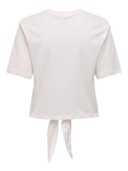 Only Surf Lady Tie T-Shirt in White