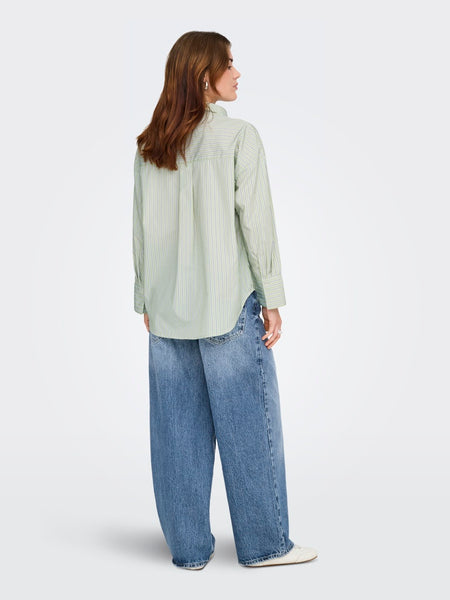 ONLY Striped Shirt in Green