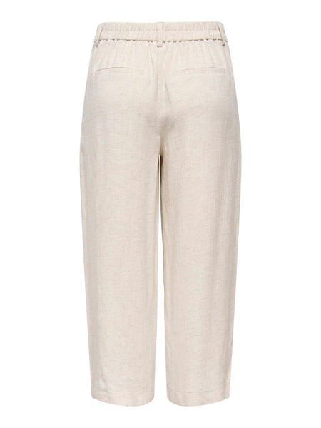 ONLY Linen Blend Culottes in Beige