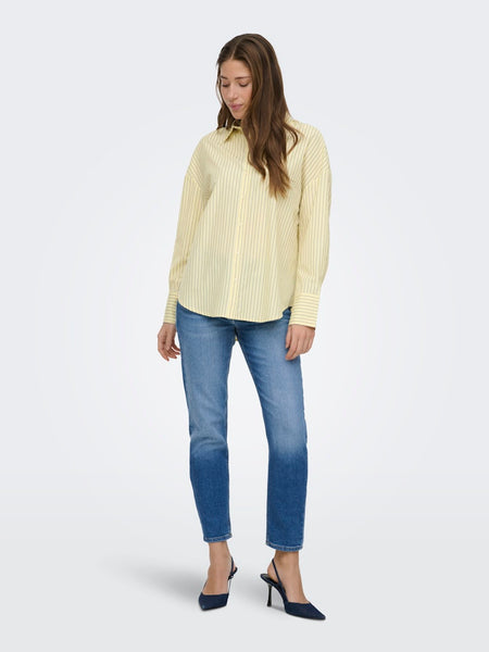 ONLY Striped Shirt in Yellow