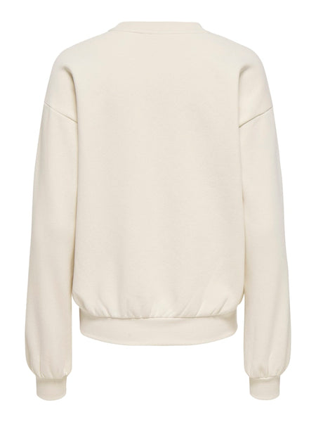 ONLY "Paris" Sweatshirt in Cream