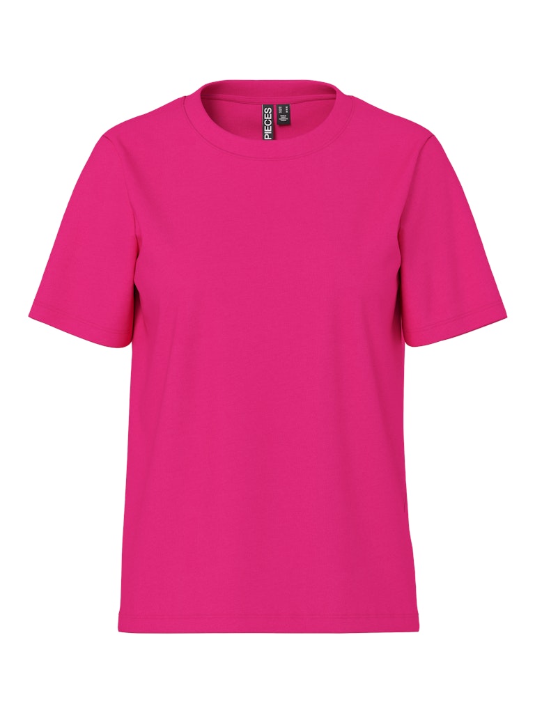 PIECES Plain T-Shirt in Beetroot