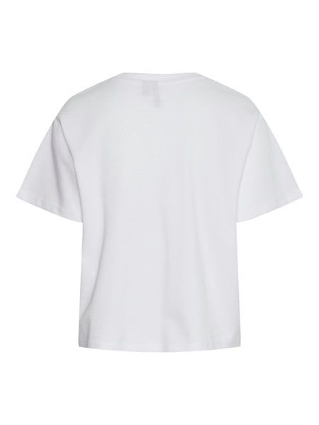 Pieces Boxy T-Shirt in White