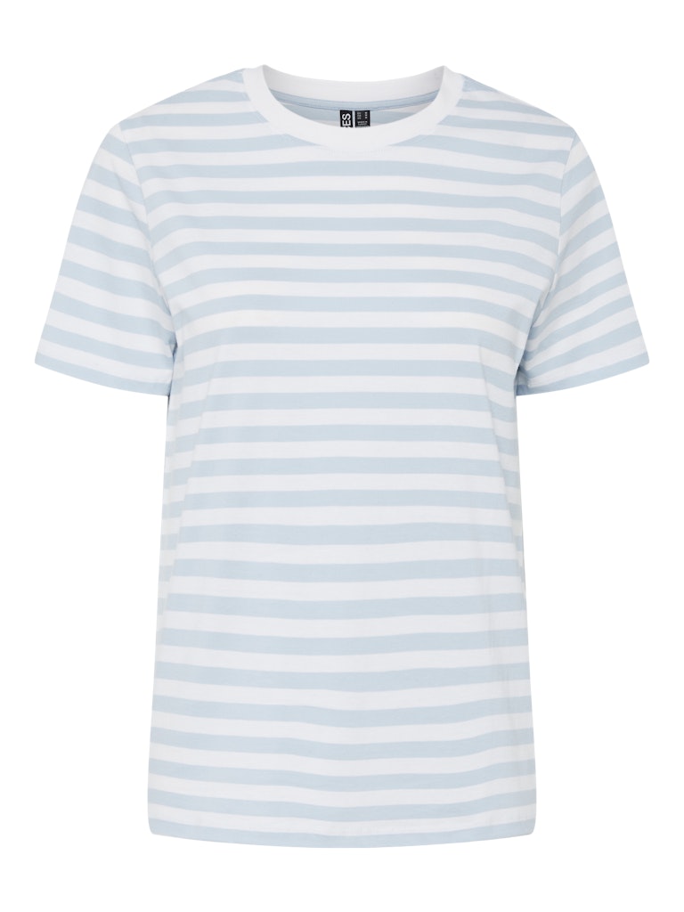 Pieces Striped T-Shirt in Blue