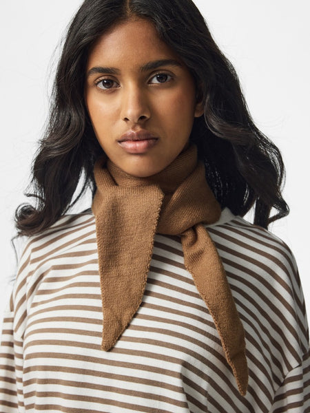 PIECES Solid Colour Triangle Scarf