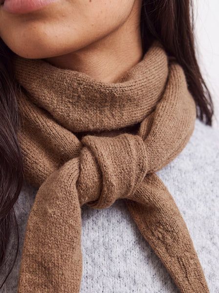 PIECES Solid Colour Triangle Scarf