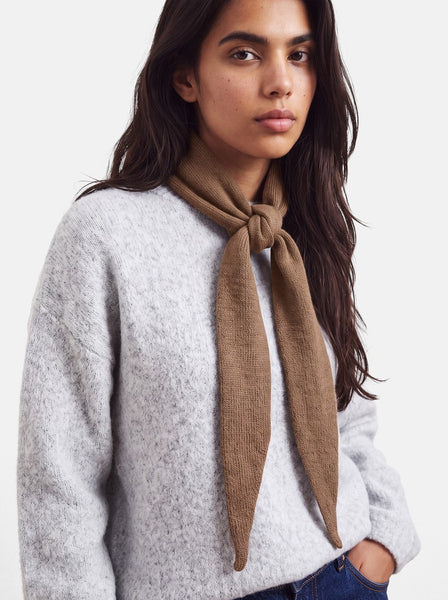 PIECES Solid Colour Triangle Scarf