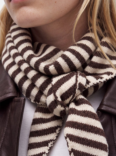 PIECES Striped Triangle Scarf PCKOMMA