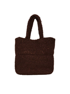 Pieces Teddy Shopper Bag in Brown