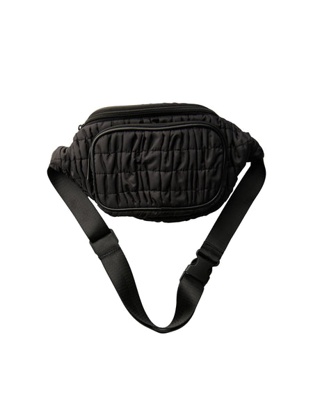 Pieces Quilted Bumbag in Black