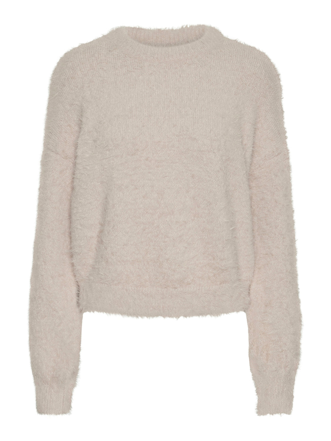 Pieces O-Neck Jumper in Taupe