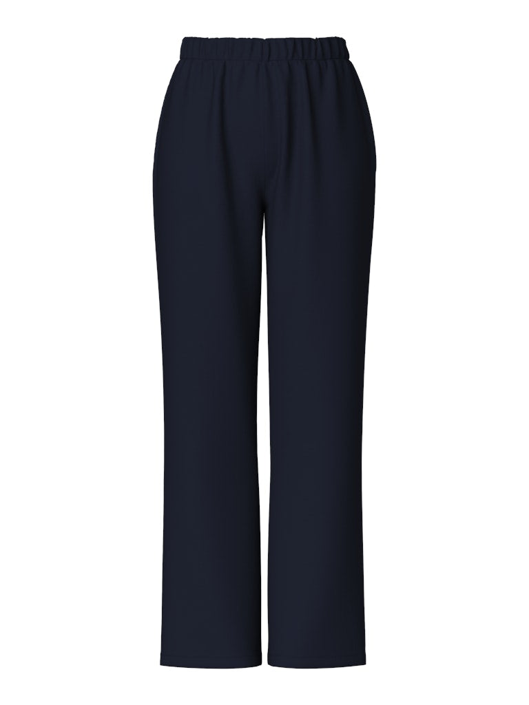 Pieces Wide Leg Joggers in Navy