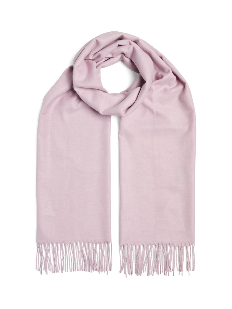 PIECES Long Knit Scarf in Pink