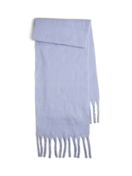 PIECES Chunky Knit Scarf in Lilac