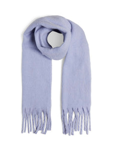 PIECES Chunky Knit Scarf in Lilac