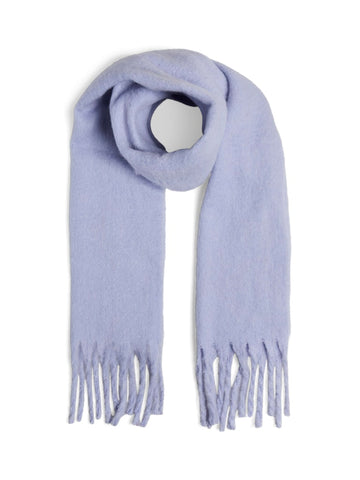 PIECES Chunky Knit Scarf in Lilac