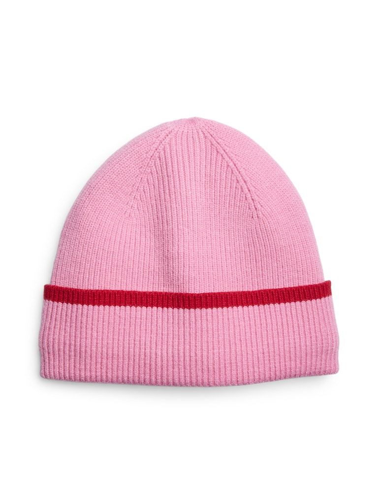PIECES Knitted Beanie in Pink