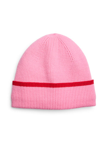 PIECES Knitted Beanie in Pink