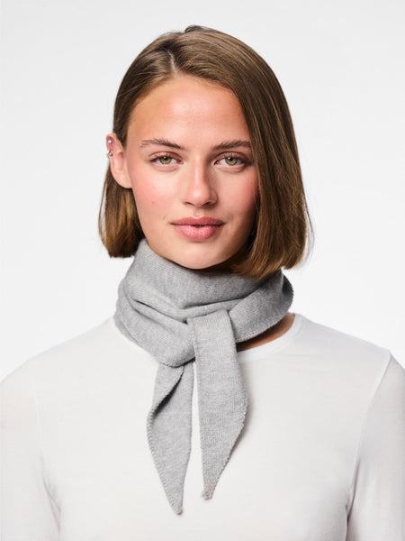 PIECES Solid Colour Triangle Scarf