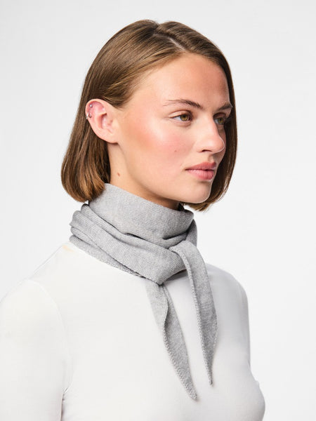 PIECES Solid Colour Triangle Scarf