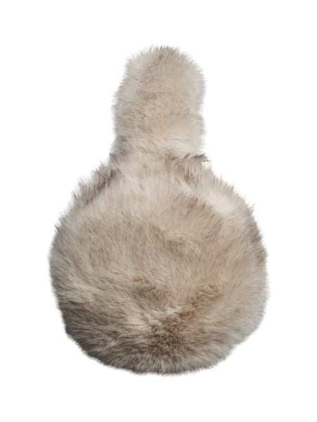 PIECES Faux Fur Earmuffs in Beige