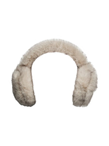 PIECES Faux Fur Earmuffs in Beige