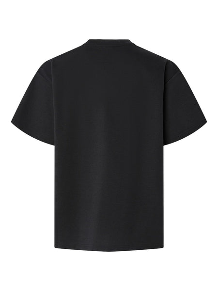 PIECES Oversized Bow T-Shirt in Black