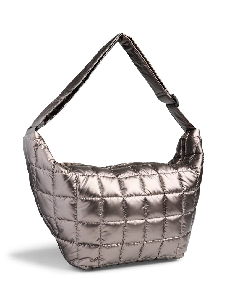 PIECES Large Metallic Bum Bag in Bronze