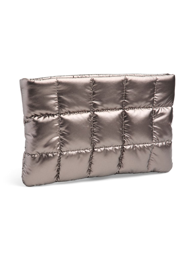 PIECES Metallic Clutch Bag in Bronze