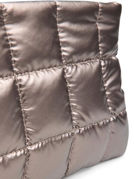 PIECES Metallic Clutch Bag in Bronze