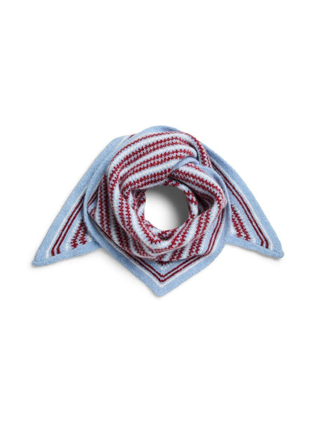 PIECES Striped Triangle Scarf PCAMONNA