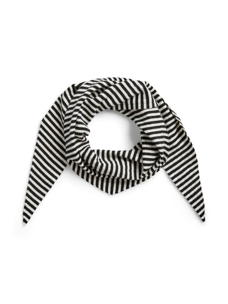PIECES Striped Triangle Scarf