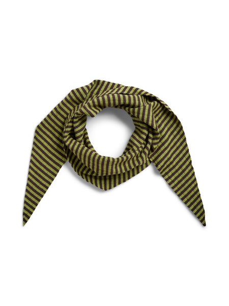 PIECES Striped Triangle Scarf