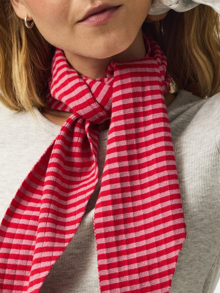 PIECES Striped Triangle Scarf