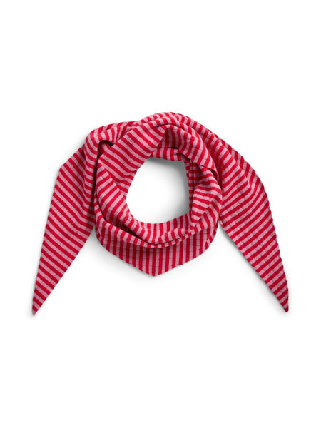 PIECES Striped Triangle Scarf