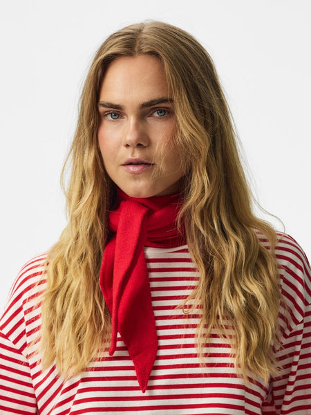 PIECES Solid Colour Triangle Scarf