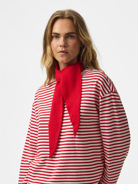 PIECES Solid Colour Triangle Scarf